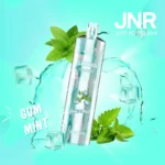 Vape jetable JNR Shisha Hookah Gum Mint, saveur fraîche de menthe et chewing-gum, capacité de 12000 Puffs et design moderne.