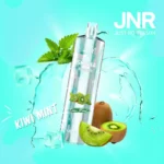 Vape jetable JNR Shisha Hookah Kiwi Mint avec saveur fruitée de kiwi et fraîcheur de la menthe, capacité de 12000 Puffs et design moderne.