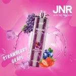 Vape jetable JNR Shisha Hookah Strawberry Grape avec des saveurs de fraise et raisin, capacité de 12000 Puffs et design moderne.