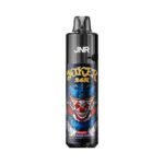 JNR Joker 24K disposable vape in Blue Razz Cherry flavor, featuring a bold clown-themed design and a sleek black finish.