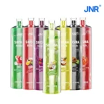 Une gamme de vapoteuses JNR Shisha avec 12000 bouffées, disponibles en plusieurs saveurs telles que pastèque glacée, fruits rouges, banane hawaïenne, ananas noix de coco et plus encore.
