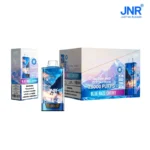 JNR Falcon Pro 28000 puffs disposable vape in Blue Razz Cherry flavor with individual packaging and wholesale display box