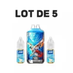 JNR Falcon X Plus 28K Puffs – Blueberry Pomegranate Ice Vape with Refill E-liquids (Lot of 5)