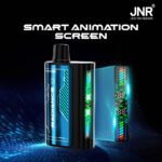 Radiance vape device featuring vibrant smart animation screen with colorful interface