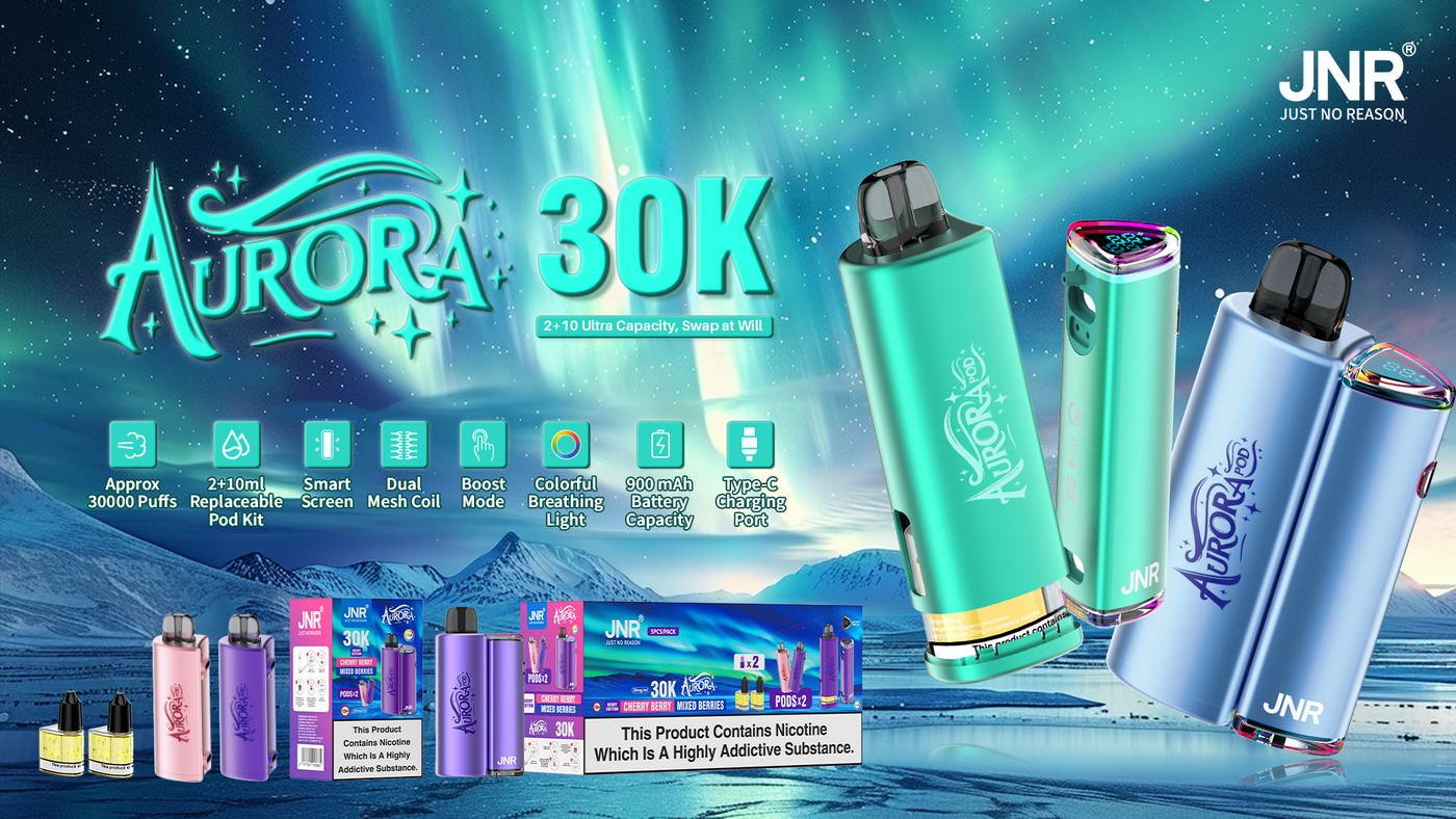 JNR Aurora 30K Pod Vape Kit | 15 Flavours | from £9.99